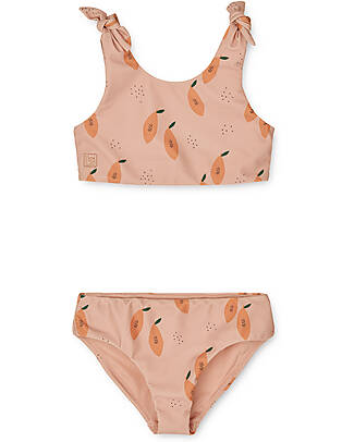 Liewood Bow Bikini Set - Papaya - Pale Tuscany - UPF 50+ Bikinis And Tankinis