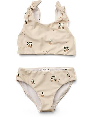 Liewood Bow Bikini Set - Peach/sea shell mix - UPF 50+ Bikinis And Tankinis