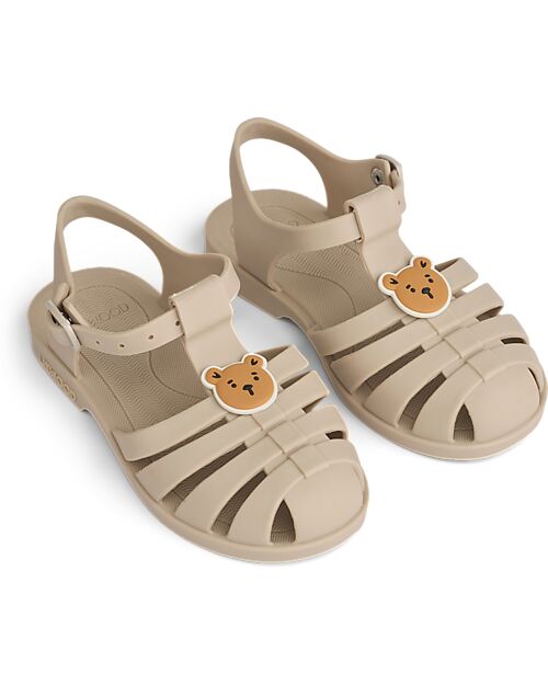 Liewood Bre Sandals with Charms - Bear - Sandy - Flexible + Resistant + Safe! Sandals