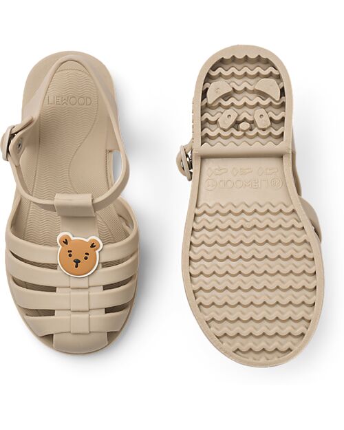 Liewood Bre Sandals with Charms - Bear - Sandy - Flexible + Resistant + Safe! Sandals