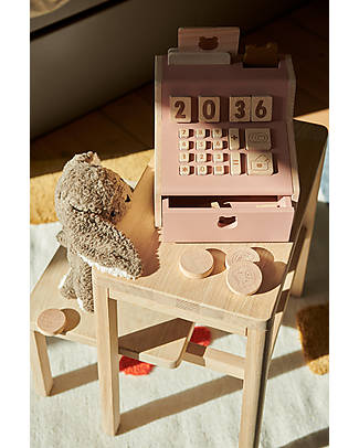 Liewood Buck Cash Register - Tuscany Rose Multi Mix - Beech Wood Wooden Toy Tools
