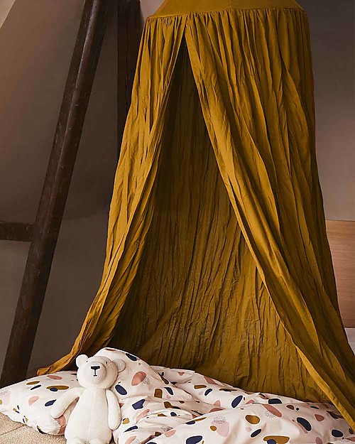 Liewood Canopy Bed - Enzo - Golden Caramel - 100% Organic Cotton Canopies