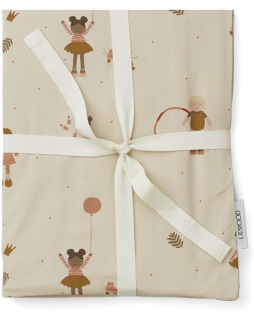 Liewood Carl Adult Bedding - 200 x 140 cm - Doll/Sandy Mix - 100% Organic Cotton Duvet Sets