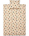 Liewood Carl Adult Bedding - 200 x 140 cm - Miauw - Apple Blossom Mix - 100% Organic Cotton Duvet Sets