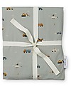 Liewood Carl Adult Bedding - 200 x 140 cm - Vehicles/Dove Blue Mix - 100% Organic Cotton Duvet Sets