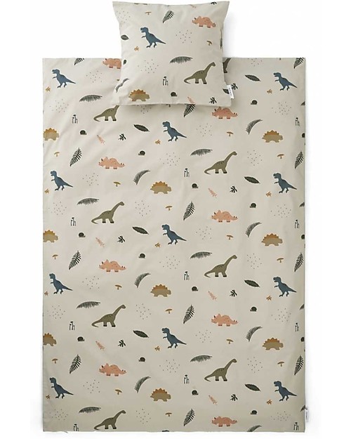 Liewood Carl Adult Bedding Print - Dino Dark Sandy Mix - 200 x 140 cm Duvet Sets