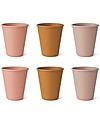 Liewood Carter 6 Cups Set - Rose Multi Mix Beakers