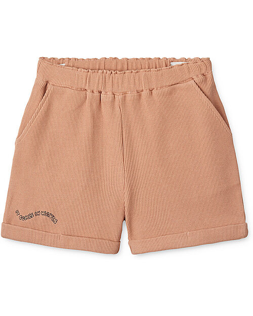 Liewood Cay Waffle Shorts - Tuscany Rose - 100% Organic Cotton Shorts