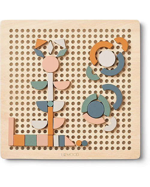 Liewood Cecily Wooden Puzzle 36 Pieces - Faune Green Multi Mix Puzzles