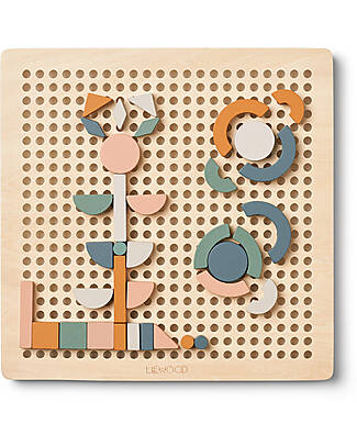 Liewood Cecily Wooden Puzzle 36 Pieces - Faune Green Multi Mix Puzzles