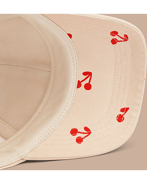 Liewood Danny Baseball Cap - Cherries - Apple Blossom - 100% Organic Cotton Sunhats