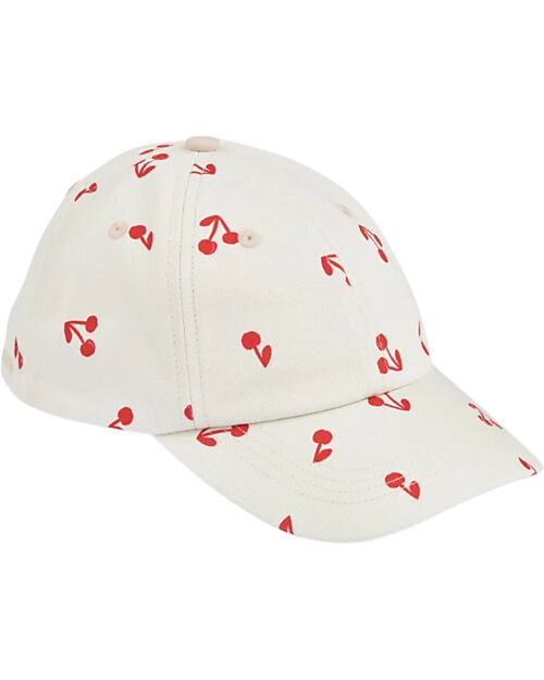 Liewood Danny Baseball Cap - Cherries - Sandy - 100% Organic Cotton Sunhats