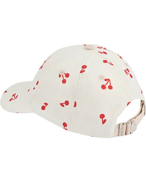 Liewood Danny Baseball Cap - Cherries - Sandy - 100% Organic Cotton Sunhats