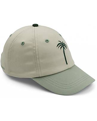 Liewood Danny Baseball Cap - Palm Tree/Dusty Mint Multi Mix - 100% Organic Cotton Sunhats