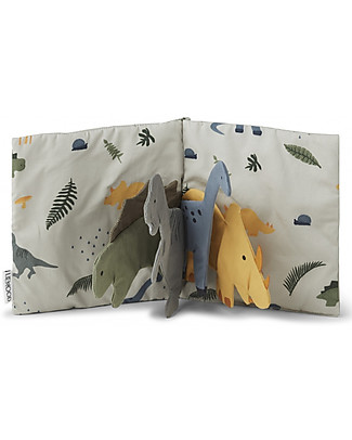 Liewood Dennis Interactive Pop Up Dino Book - 100% Organic Cotton Books