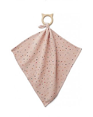 Liewood Dines Teether Cuddle Cloth - Confetti Mix - 100% Organic cotton Doudou & Comforters