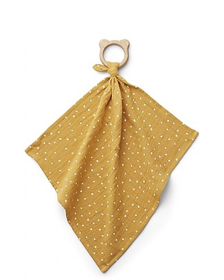Liewood Dines Teether Cuddle Cloth - Confetti Yellow Mellow - 100% Organic cotton Doudou & Comforters