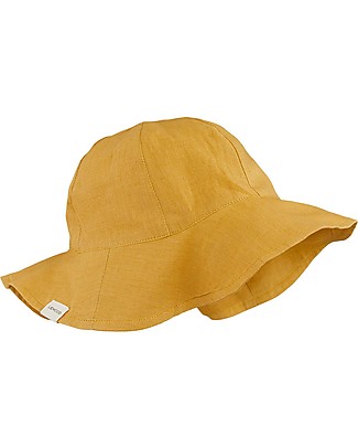 Liewood Dorrit Sun Hat - Organic Linen and Cotton - Yellow Mellow Sunhats