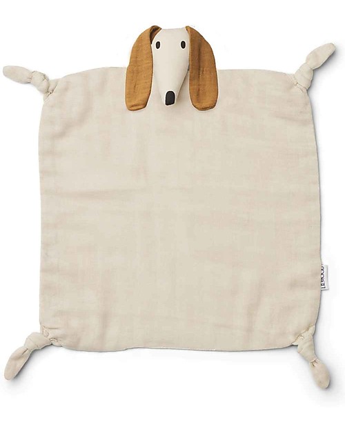 Liewood Doudou Agnete Dog Sandy 100 Cotone Biologico unisex bambini