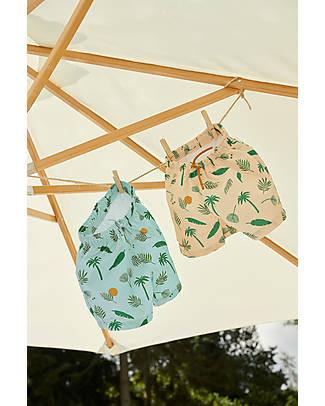 Liewood Duke Board Shorts - Jungle & Dusty Mint Mix Swimming Trunks