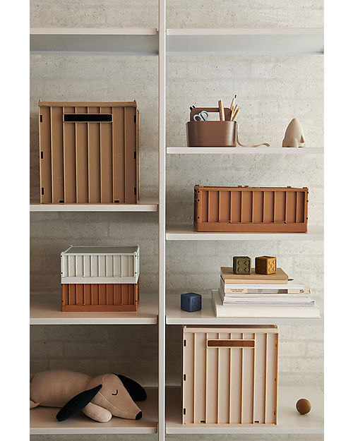 Liewood Elijah Storage Box with Lid - Apple Blossom - 31.5x30.5x32 cm Storage organisers