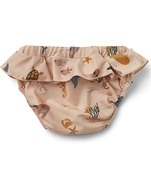 Liewood Elise Baby Girl Swim Pants - Sea Creatures - Rosa Bikinis And Tankinis
