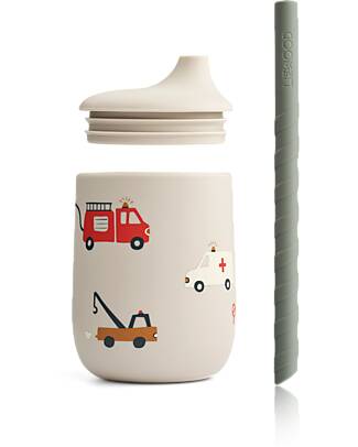 Liewood Ellis Sippy Cup - Emergency Vehicle/Sandy - 230 ml Beakers