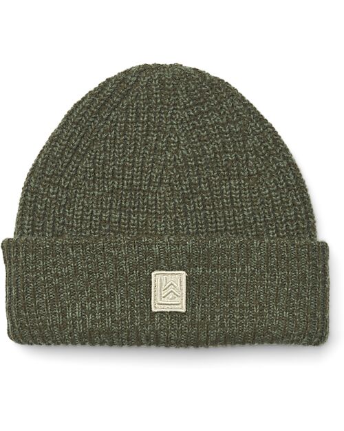 Liewood Emilio Beanie Hat - Army Brown - 100% Recycled Wool Winter Hats