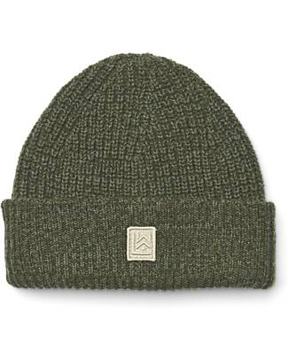 Liewood Emilio Beanie Hat - Army Brown - 100% Recycled Wool Winter Hats