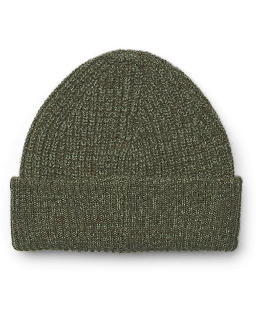 Liewood Emilio Beanie Hat - Army Brown - 100% Recycled Wool Winter Hats