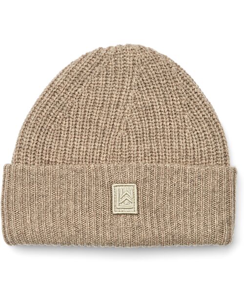 Liewood Emilio Beanie Hat - Oat Melange - 100% Recycled Wool Winter Hats
