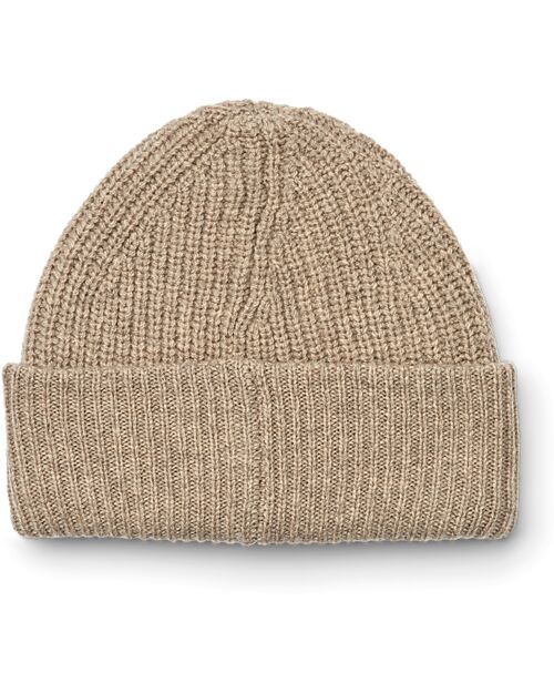 Liewood Emilio Beanie Hat - Oat Melange - 100% Recycled Wool Winter Hats