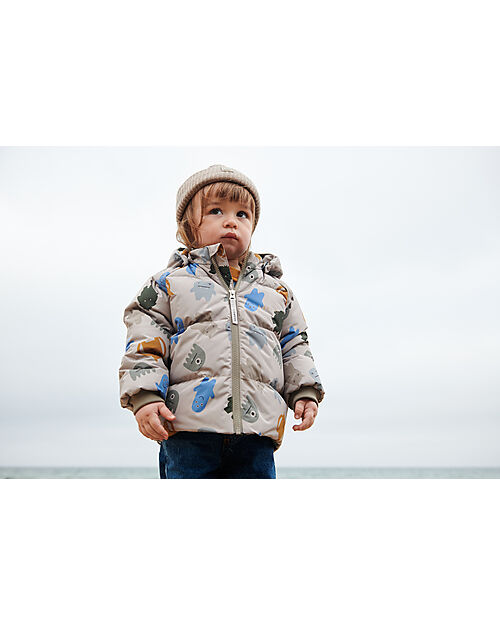 Liewood Emilio Beanie Hat - Oat Melange - 100% Recycled Wool Winter Hats