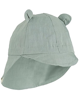 Liewood Eric Sun Hat - Blu - Organic Linen Sunhats