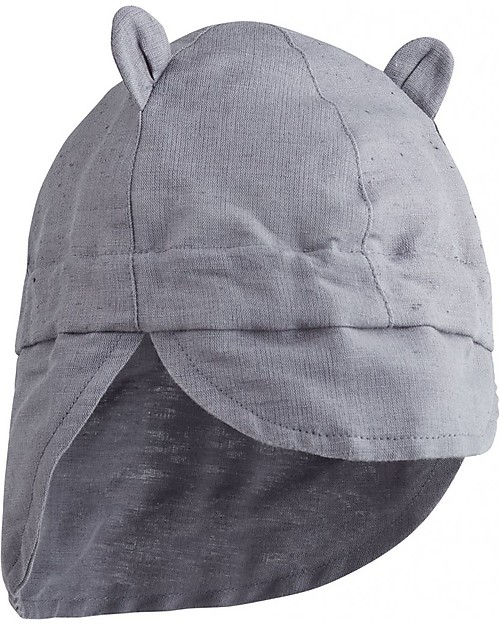 Liewood Eric Sun Hat, Organic Linen - Dumbo Grey Sunhats