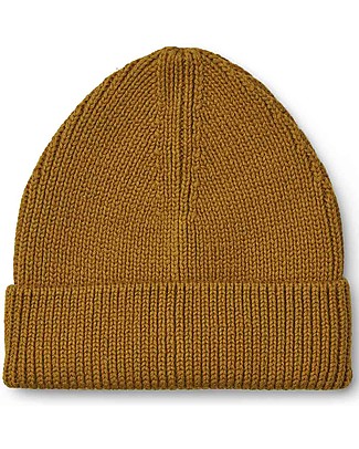 Liewood Ezra Beanie - Golden Caramel - 100% Organic Cotton – Resistant and Breathable Winter Hats