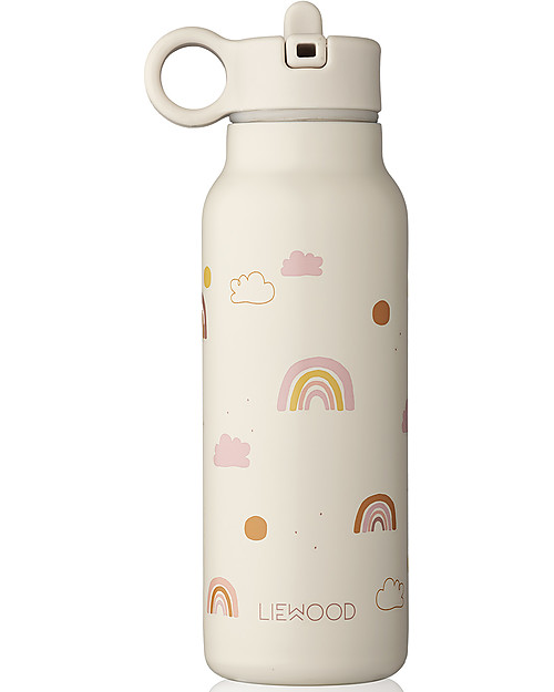 Liewood Falk Children's Steel Thermal Bottle - 350 ml - Rainbow Love Mix Thermos Bottles