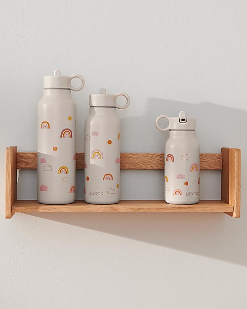 Liewood Falk Children's Steel Thermal Bottle - 350 ml - Rainbow Love Mix Thermos Bottles