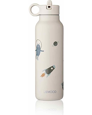 Liewood Falk Children's Steel Thermal Bottle with Two Caps - 350 ml - Space  Sandy Mix unisex (bambini)