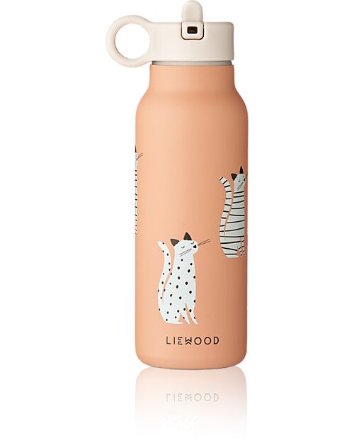 Liewood Falk Steel Thermal Bottle - 350 ml - Cat - Tuscany Rose Thermos Bottles