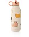 Liewood Falk Steel Thermal Bottle - 350 ml - Cats and Dogs - Sandy Thermos Bottles