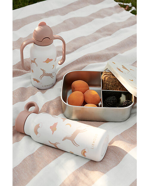 Liewood Falk Steel Thermal Bottle - 350 ml - Dream - Ecru Thermos Bottles