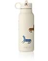 Liewood Falk Steel Thermal Bottle - 350 ml - Leopard Multi Mix - Sandy Thermos Bottles