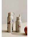 Liewood Falk Steel Thermal Bottle - 350 ml - Leopard Multi Mix - Sandy Thermos Bottles