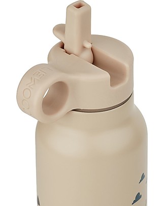 Liewood Falk Steel Thermal Bottle - 350 ml - Superhero/Dune Mix - Beige Thermos Bottles
