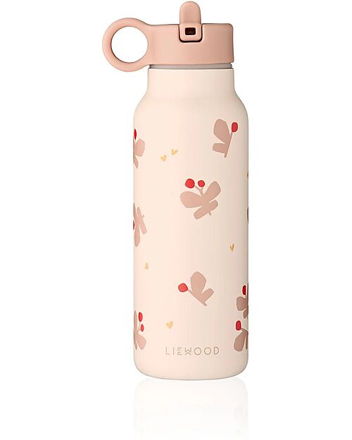 Liewood Falk Water Bottle - 350 ml - Butterfly - Apple Blossom Thermos Bottles
