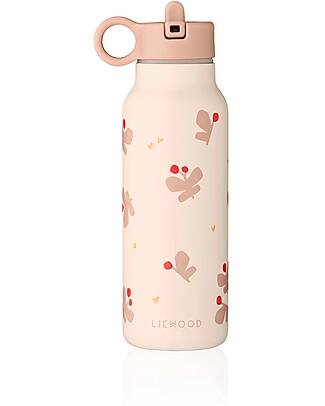 Liewood Falk Water Bottle - 350 ml - Butterfly - Apple Blossom Thermos Bottles