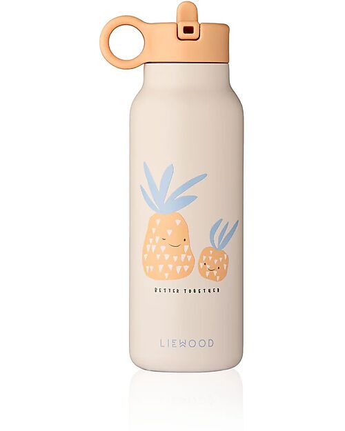 Liewood Falk Water Bottle - 350 ml - Pineapple - Sandy Thermos Bottles