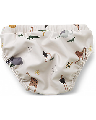 Liewood Frej Baby Boy Swim Pants - Safari Sandy Mix Swimming Trunks