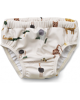 Liewood Frej Baby Boy Swim Pants - Safari Sandy Mix Swimming Trunks
